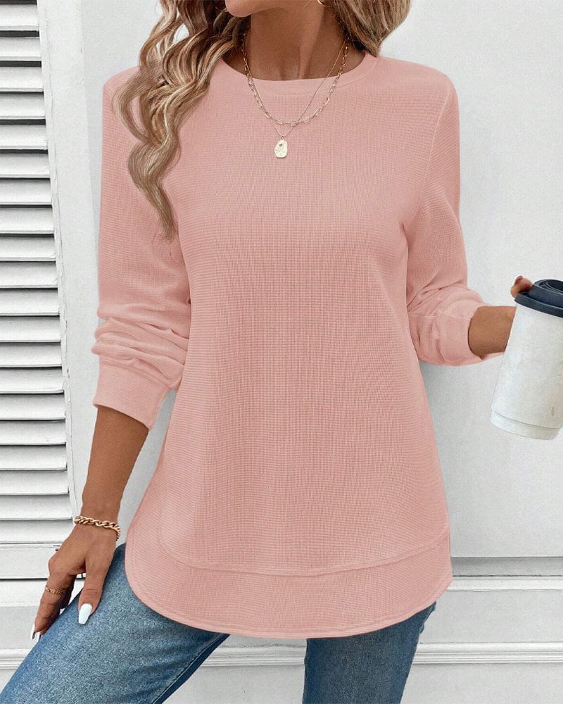 Merivienne | Long-Sleeve Crewneck Top