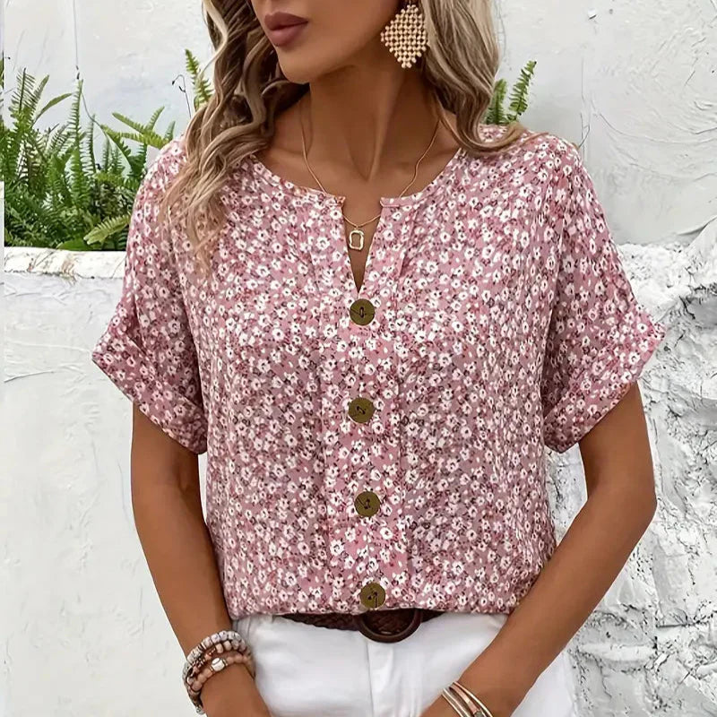 Virellea | Elegant Floral Blouse