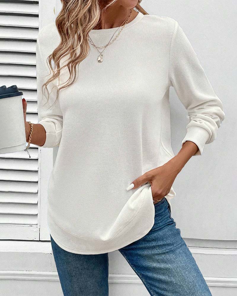 Merivienne | Long-Sleeve Crewneck Top