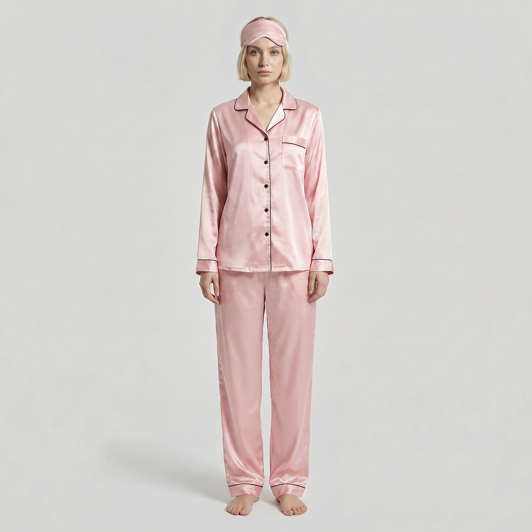 Luna Satin Pajama Set