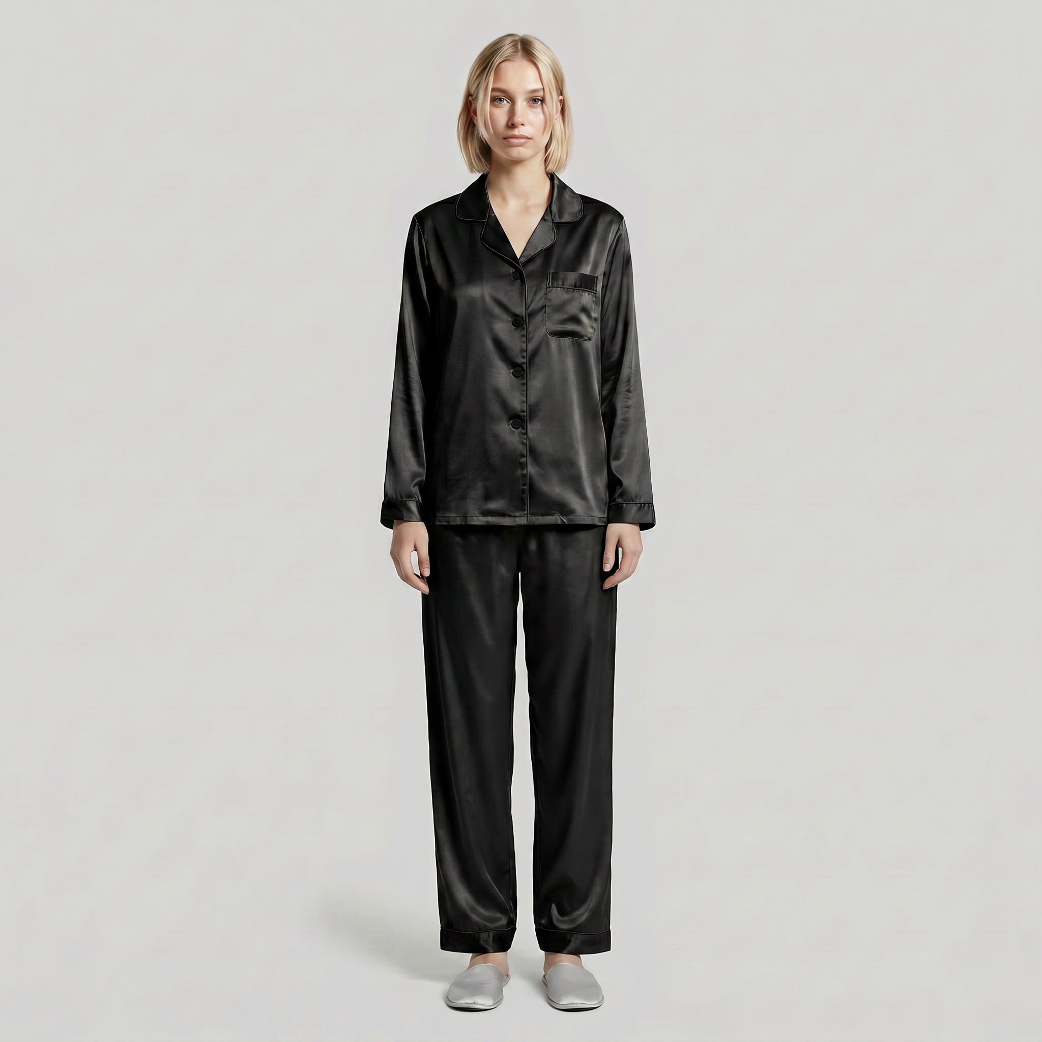 Luna Satin Pajama Set