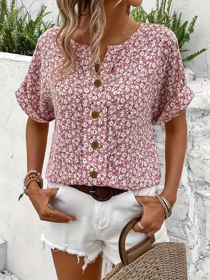 Virellea | Elegant Floral Blouse