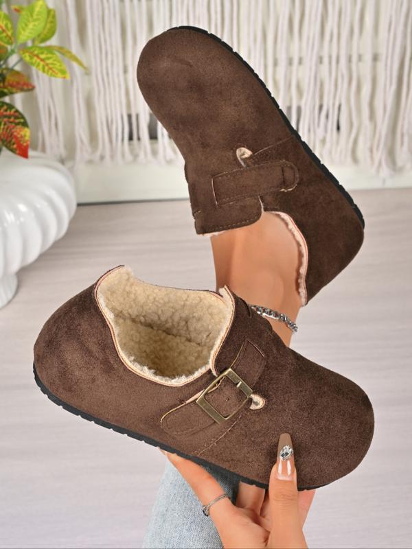 OPHELIA™ - Women's Plush-Lined Faux Leather Flats