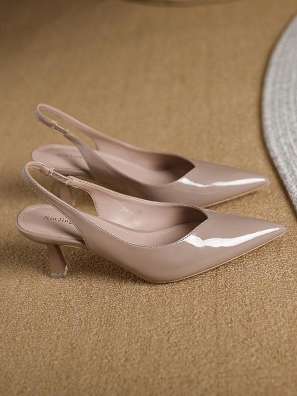 AMIRA™ - Women's Faux Leather Slingback Pumps