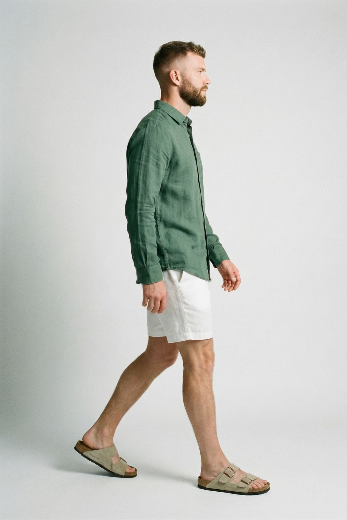 Men's Linen Shirt with Pocket