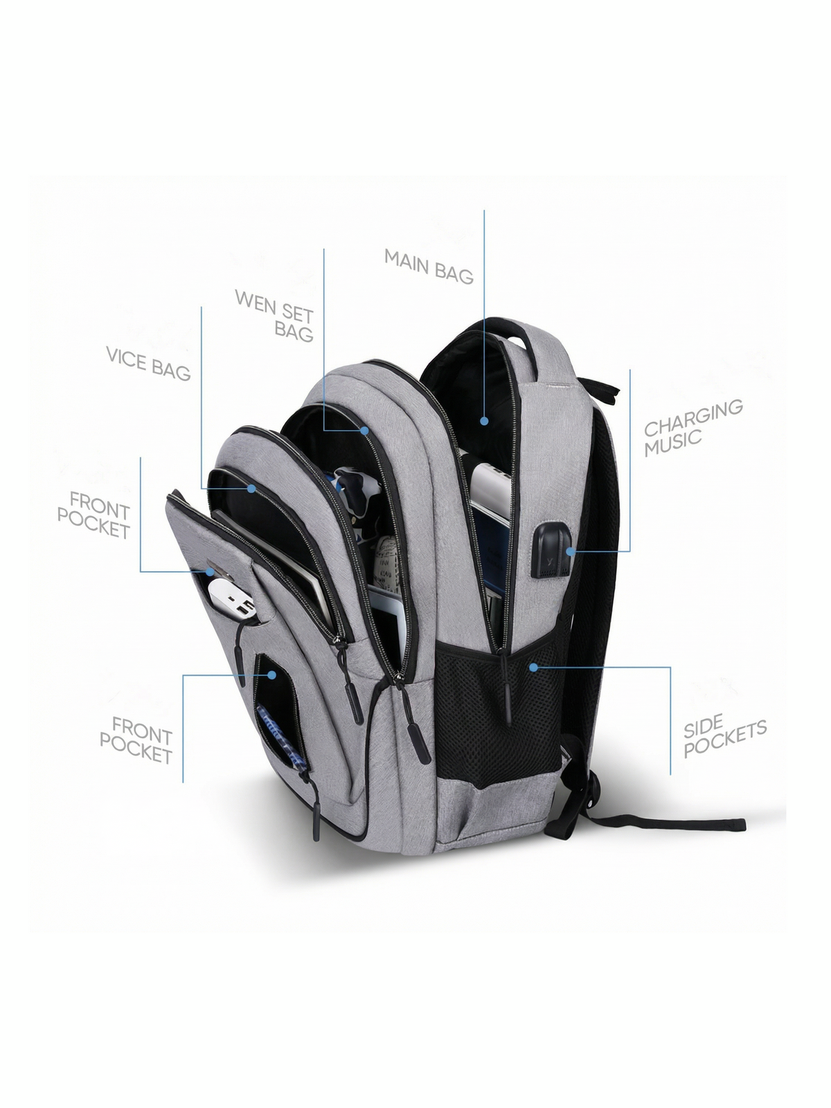Men's Large Waterproof Laptop Backpack
