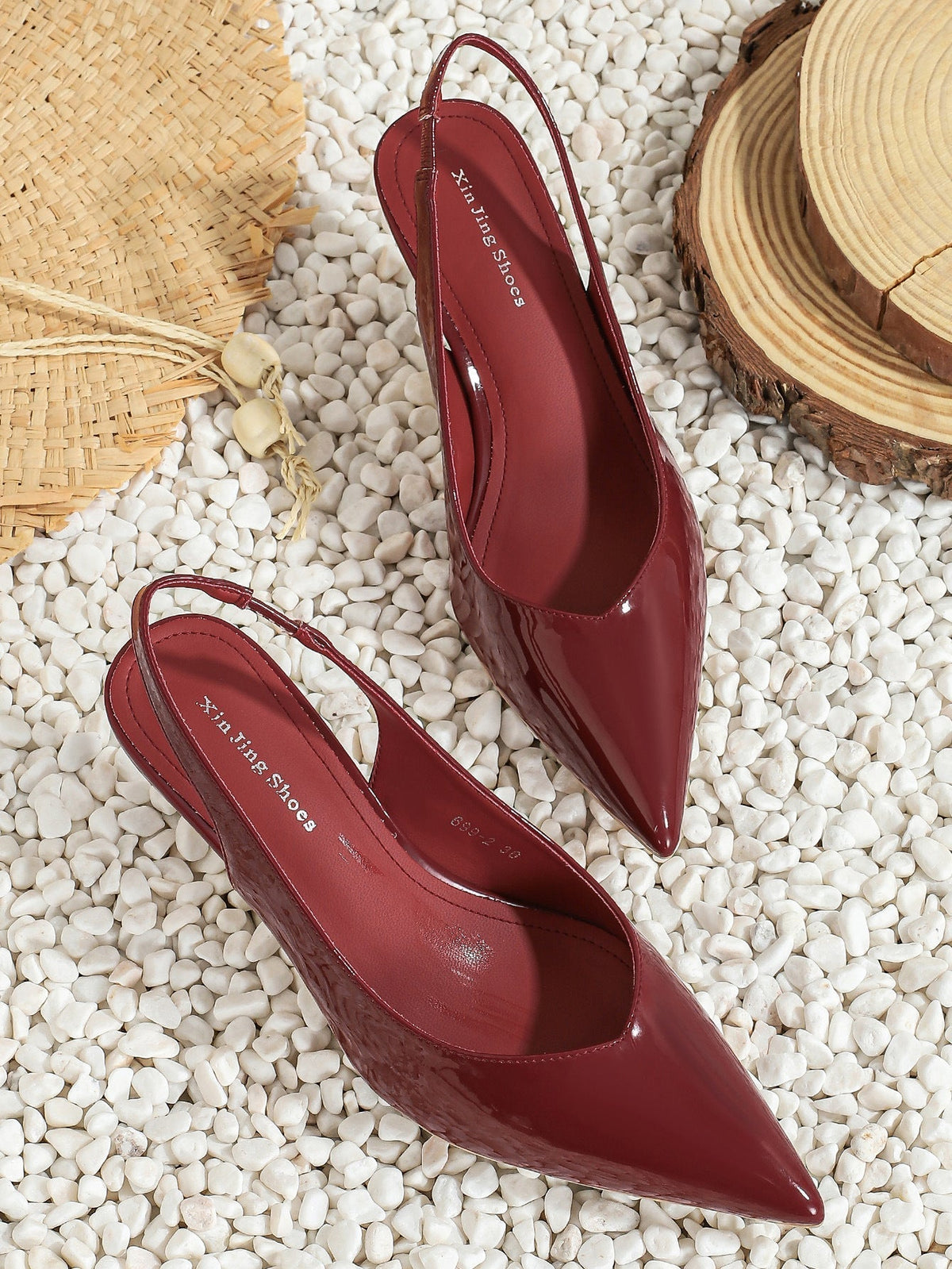 AMIRA™ - Women's Faux Leather Slingback Pumps