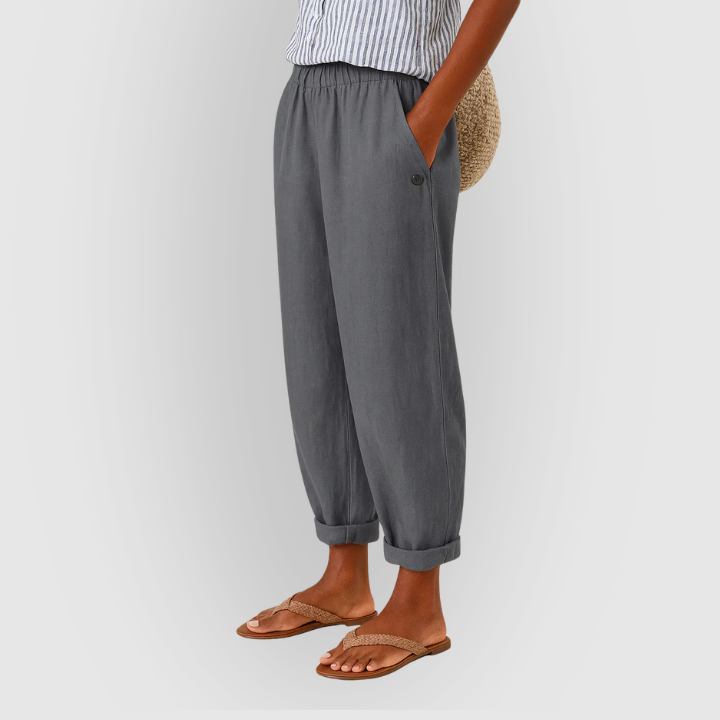 Edith | Breathable Linen-Cotton Pants