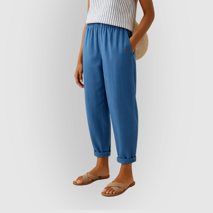 Edith | Breathable Linen-Cotton Pants