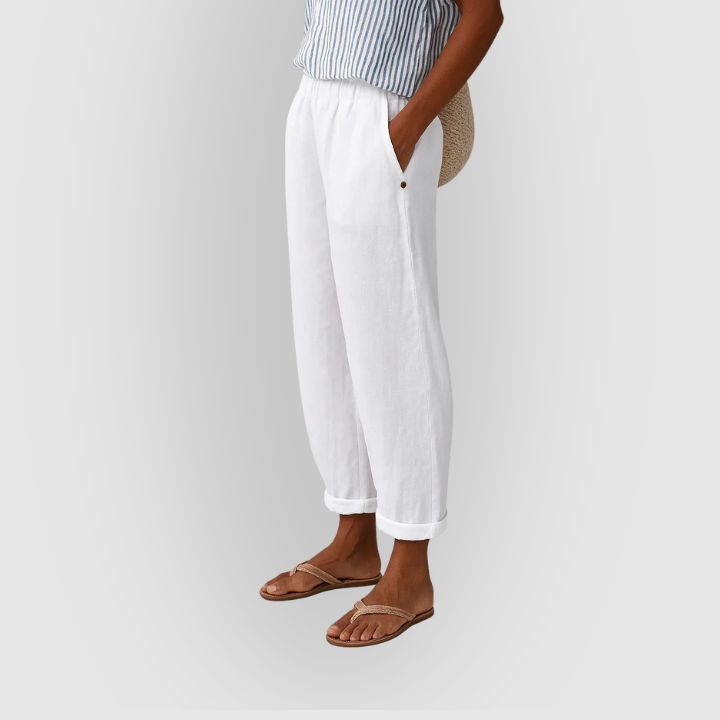 Edith | Breathable Linen-Cotton Pants