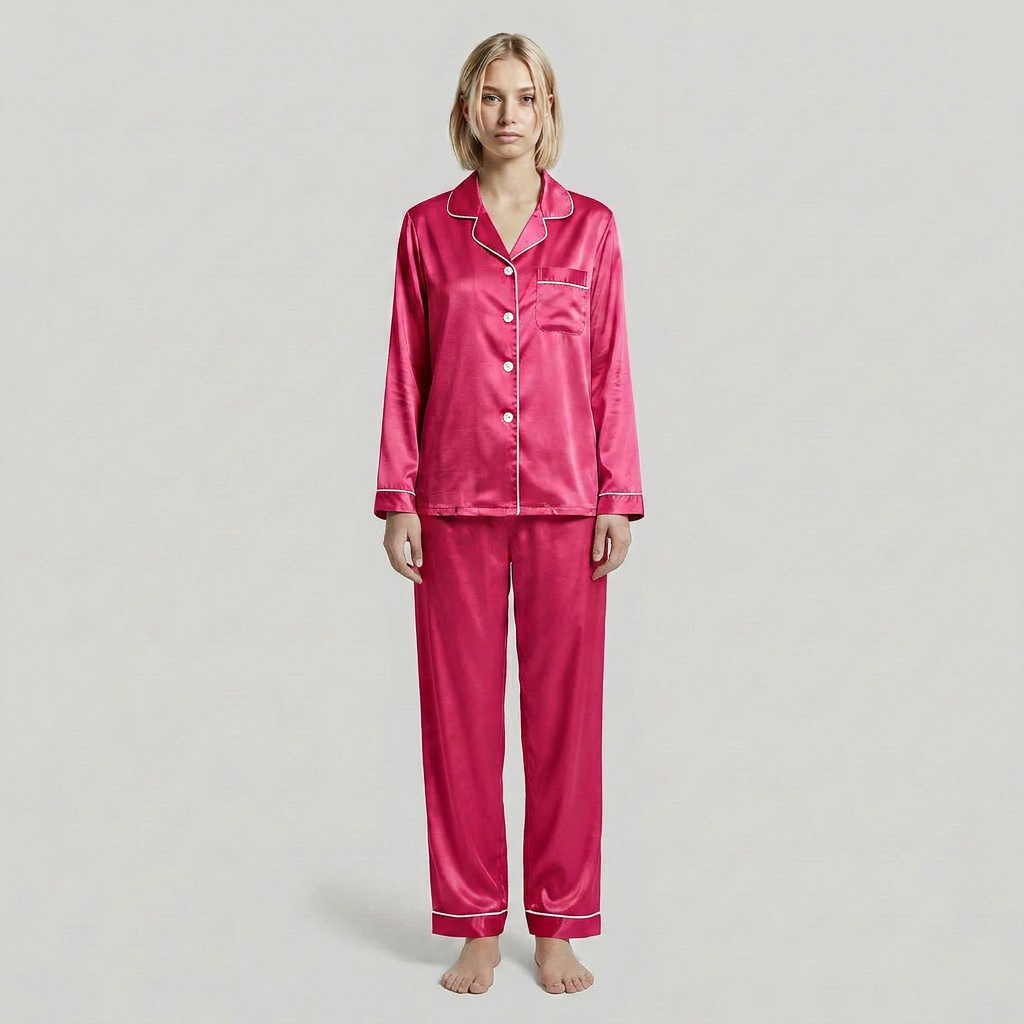 Luna Satin Pajama Set