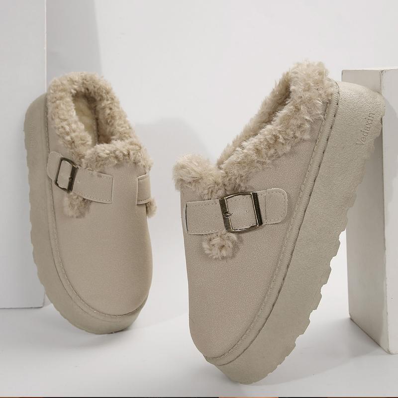 ELLA™ - Women's Plush-Lined Suede Slip-On Boots