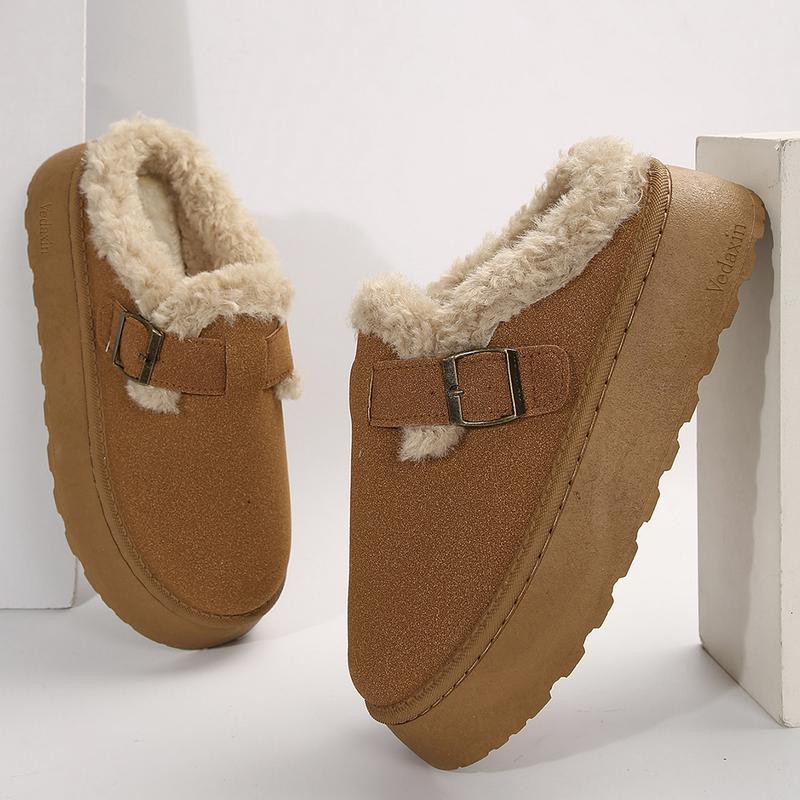 ELLA™ - Women's Plush-Lined Suede Slip-On Boots