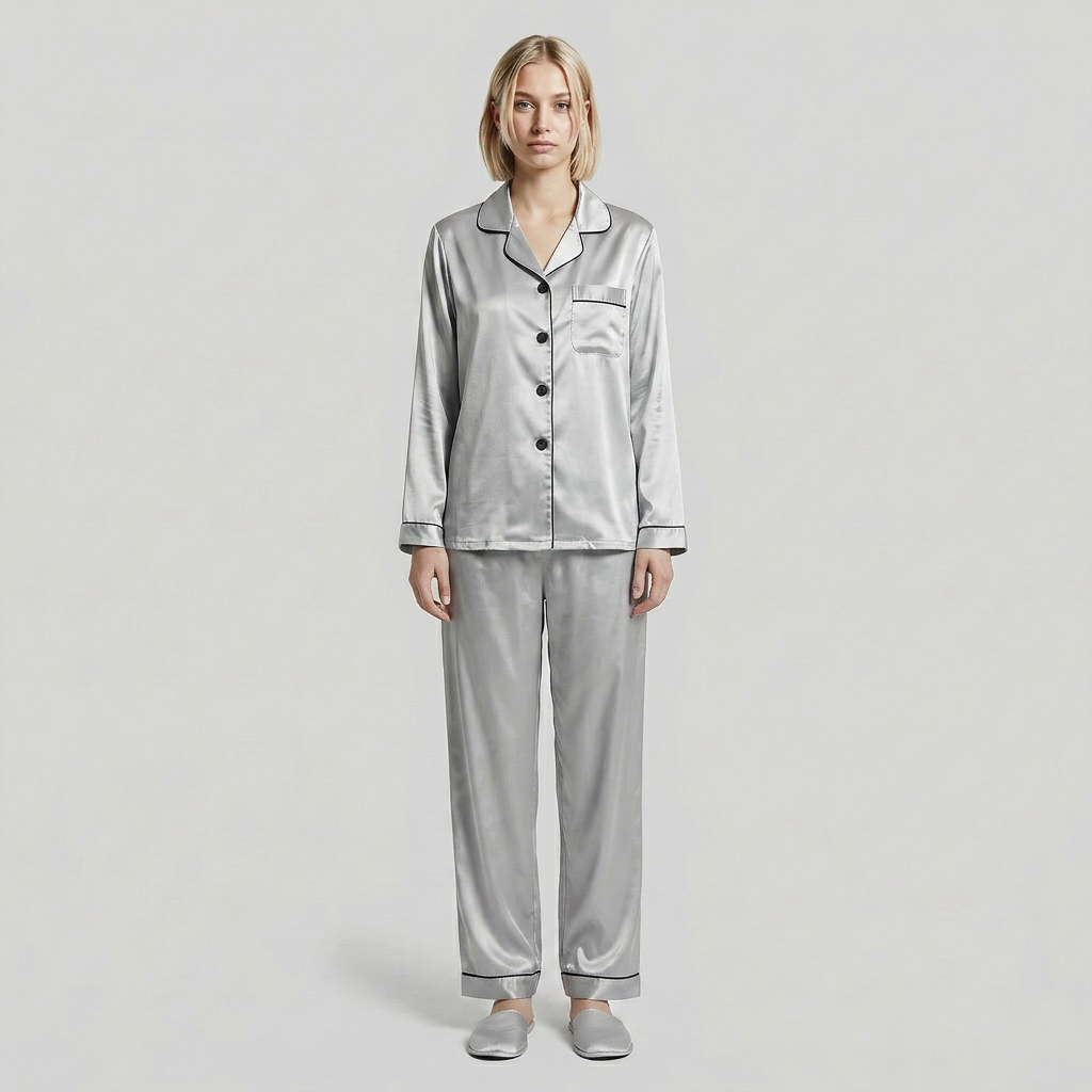 Luna Satin Pajama Set